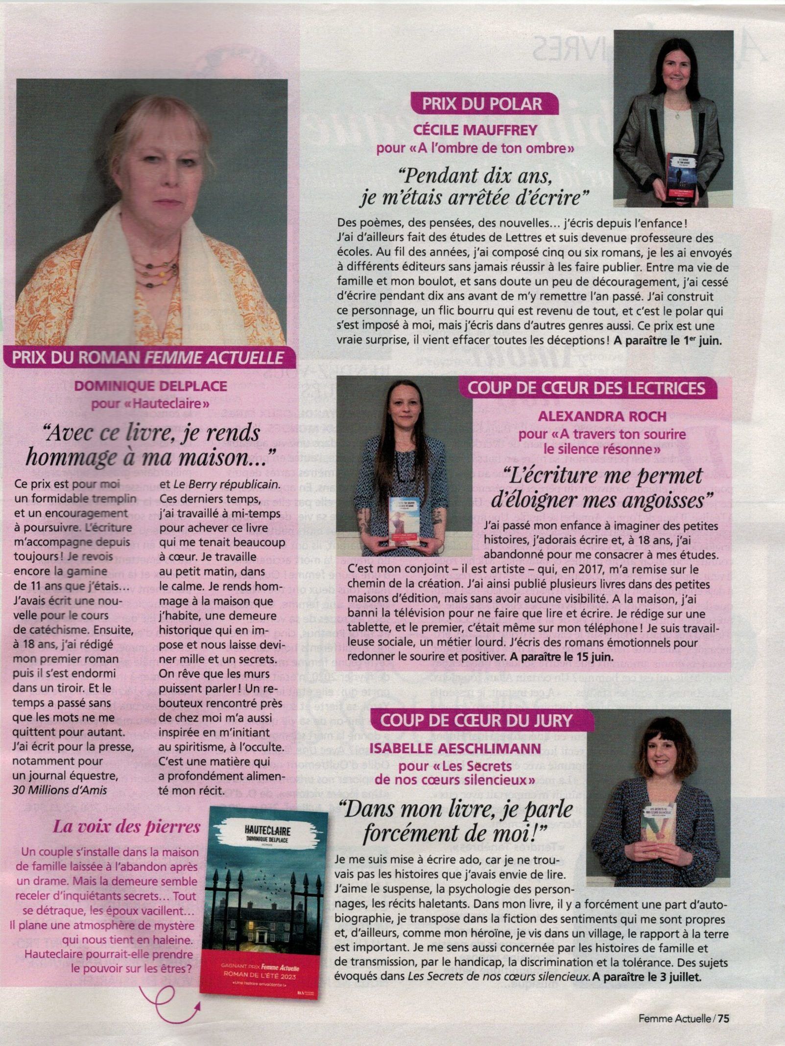 Article Femme Actuelle_Grand du Prix Roman page 2